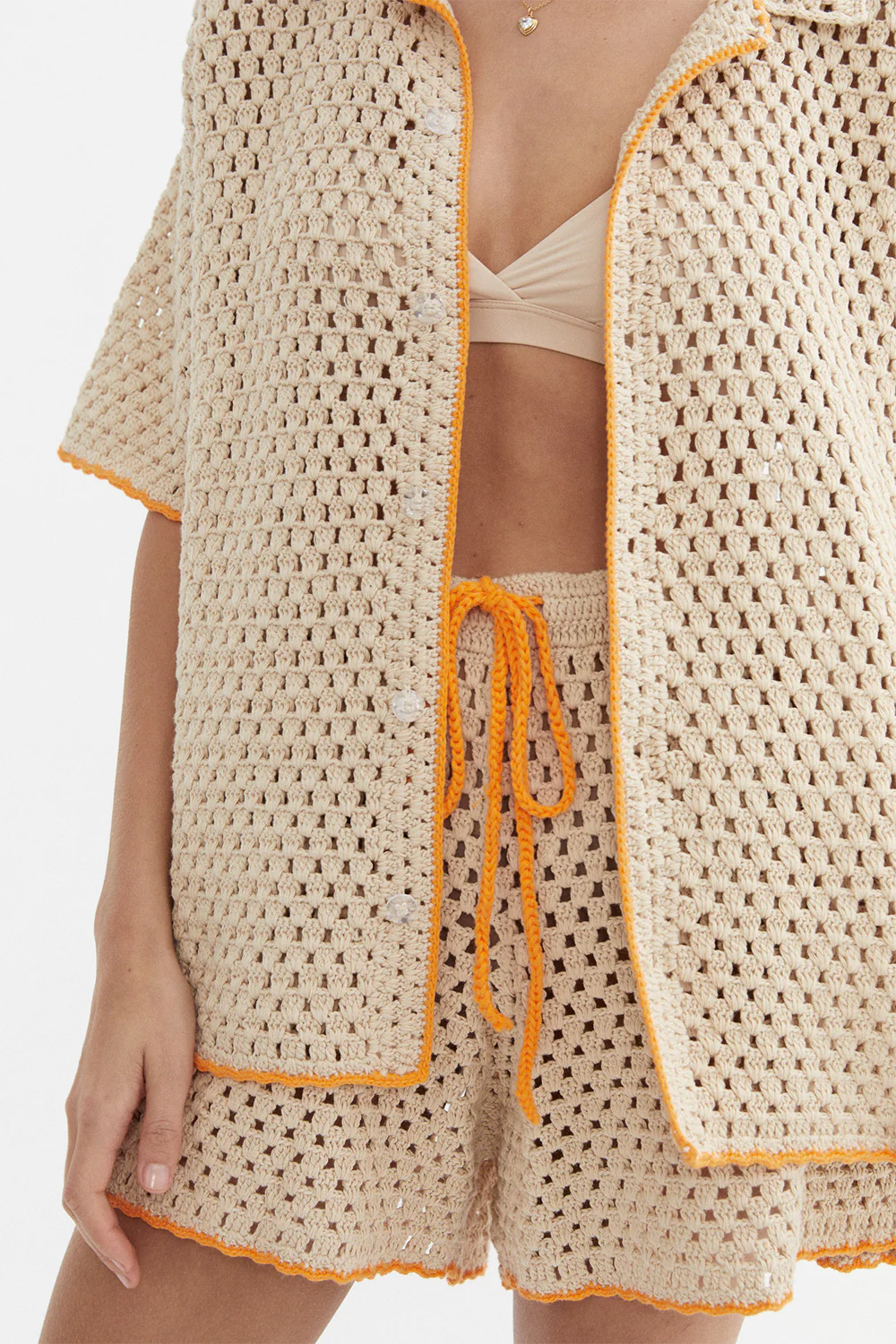 Connie Knit Shorts for Women - Soft Comfortable Summer Casual Shorts in Sand Beige | Perfect for Beach, Lounge, and Everyday Wear