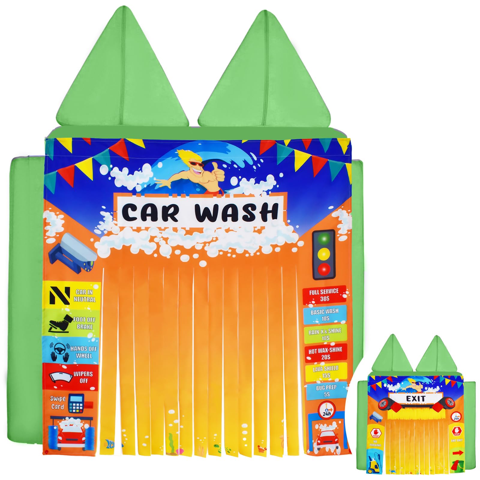 Kids Play Panel for Play Couch - Toddler Car Wash Toy Accessory | Foam Sofa Play Panel (Play Couch Not Included) | Perfect for Pretend Play, Indoor Playrooms & Sensory Play Activities