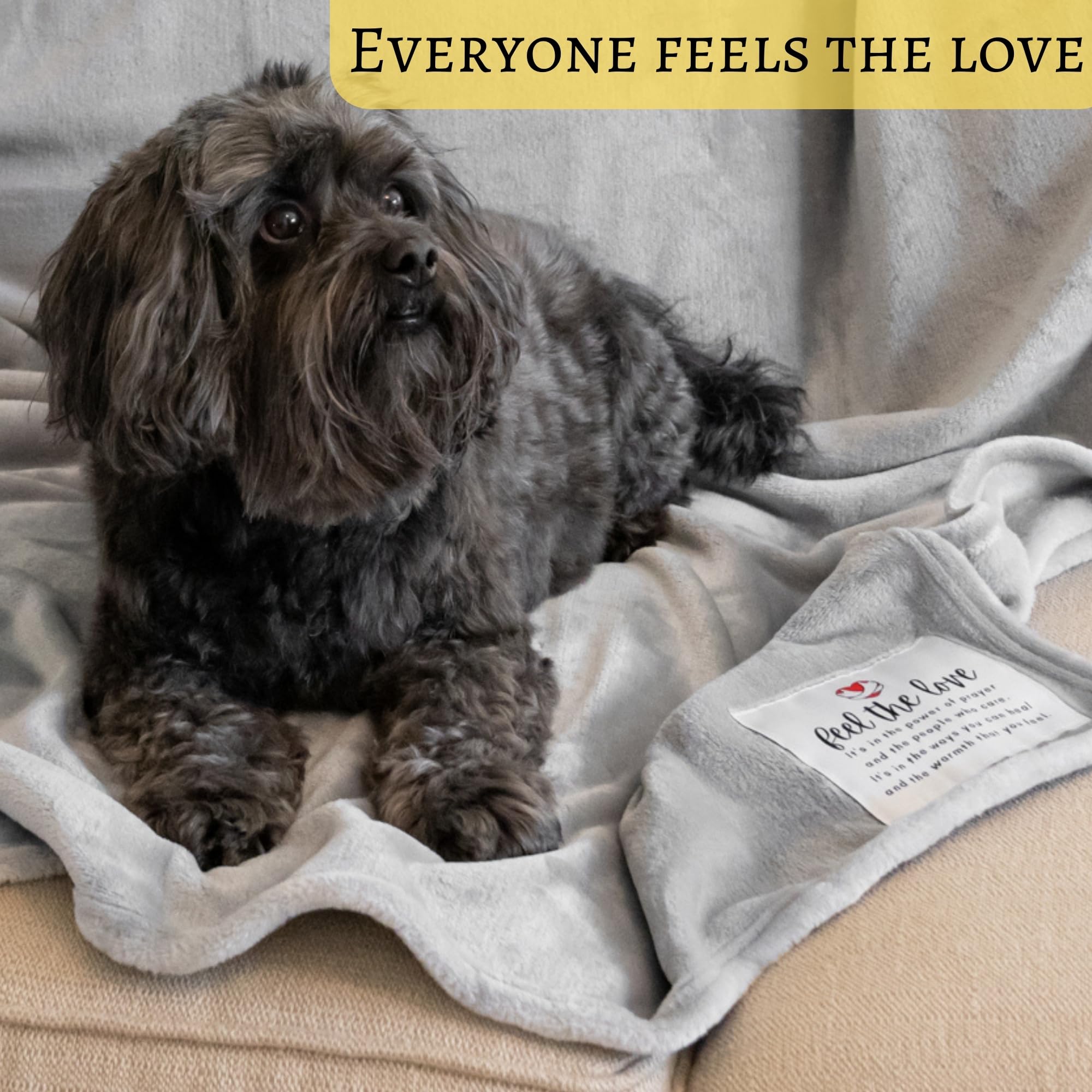 Healing Blanket for Women & Men - Soft Fleece Throw Blanket (50x65) - Inspirational Get Well Soon Gift with Strength & Healing Thoughts - Perfect for Hospital Recovery, Chemotherapy Comfort & Cozy Home Use
