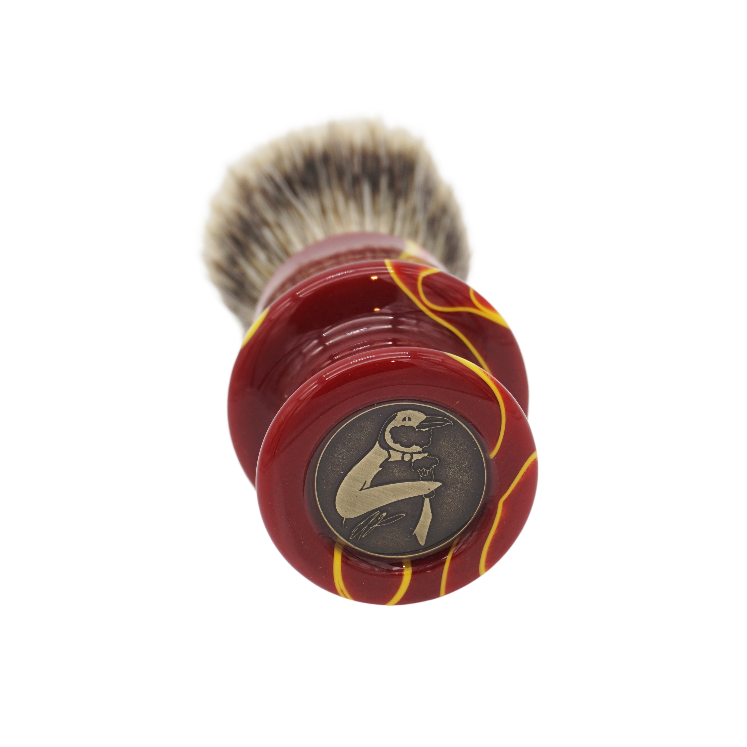 24mm Semogue Mistura Badger & Boar Shaving Brush with Infrared Handcrafted Handle - Perfect for Wet Shaving & Grooming Routine