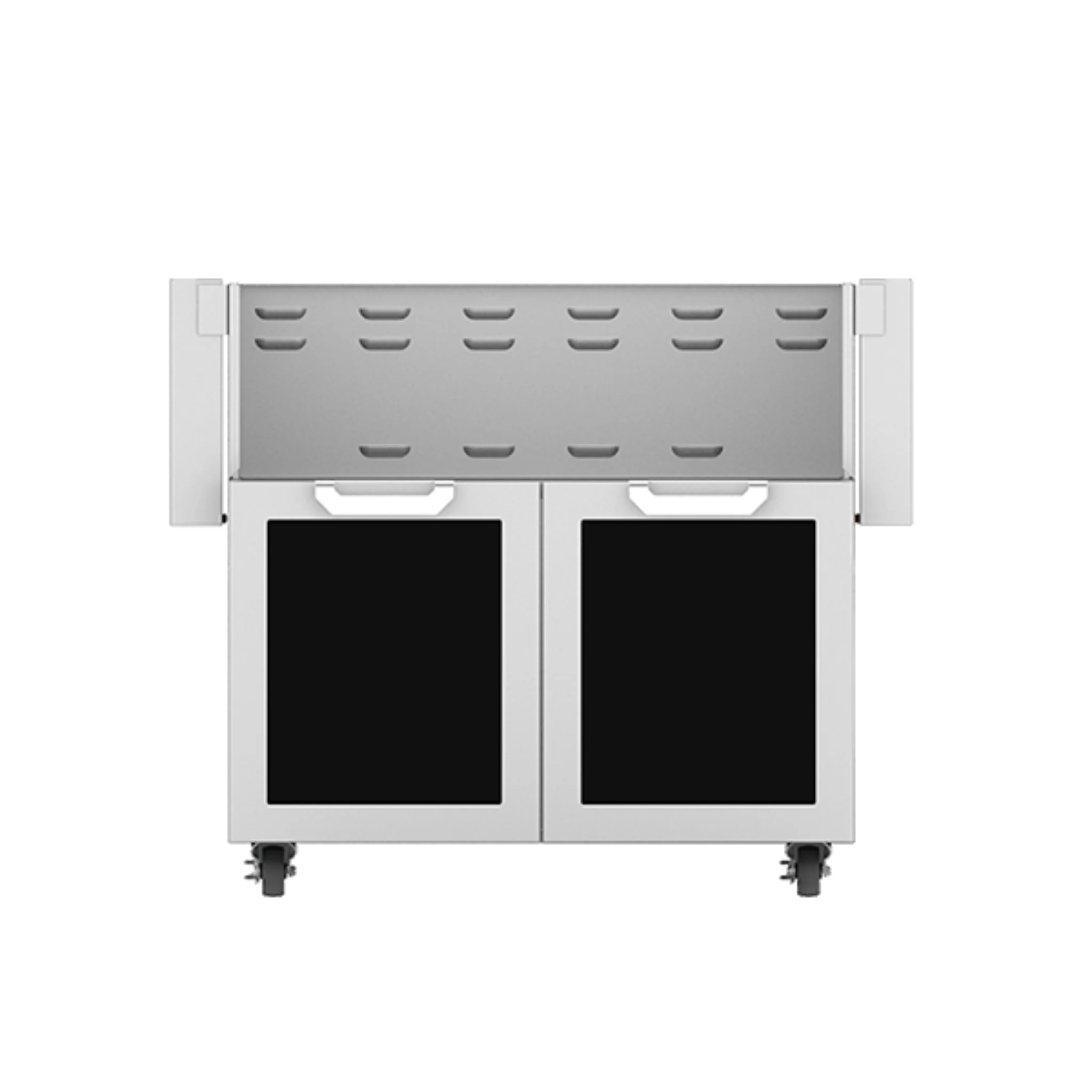 Hestan GCD30 30-Inch Outdoor Tower Cart with Double Doors - Heavy Duty Stainless Steel Storage Cabinet for Patio, Garden, and Poolside Use