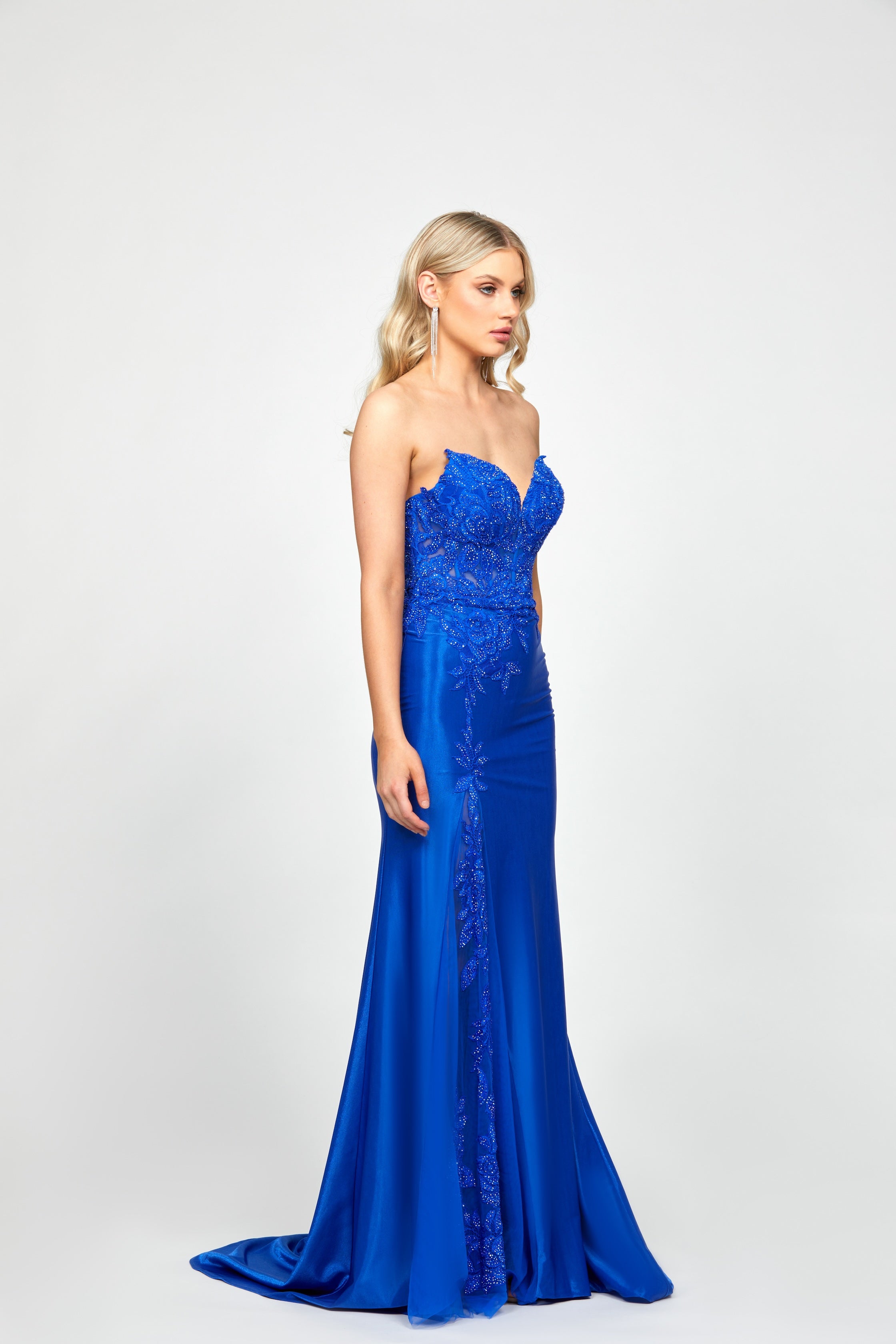 Julissa Embellished Evening Gown for Women - Elegant Beaded Prom Dress, Formal Wedding Guest Gown - Perfect for Black Tie Events, Galas & Special Occasions
