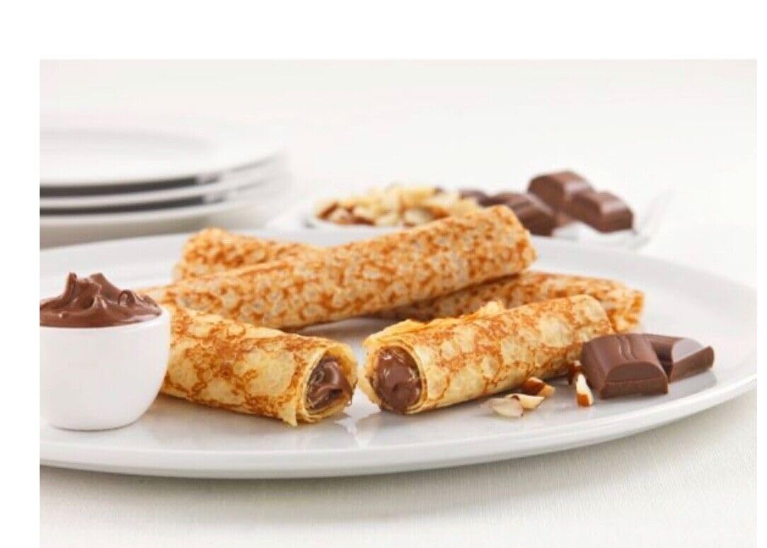 Premium St Michel French Crepes with Chocolate Hazelnut Filling - 21.2oz (Pack of 2) | Authentic Breton Galettes | Breakfast, Snack & Dessert Delight
