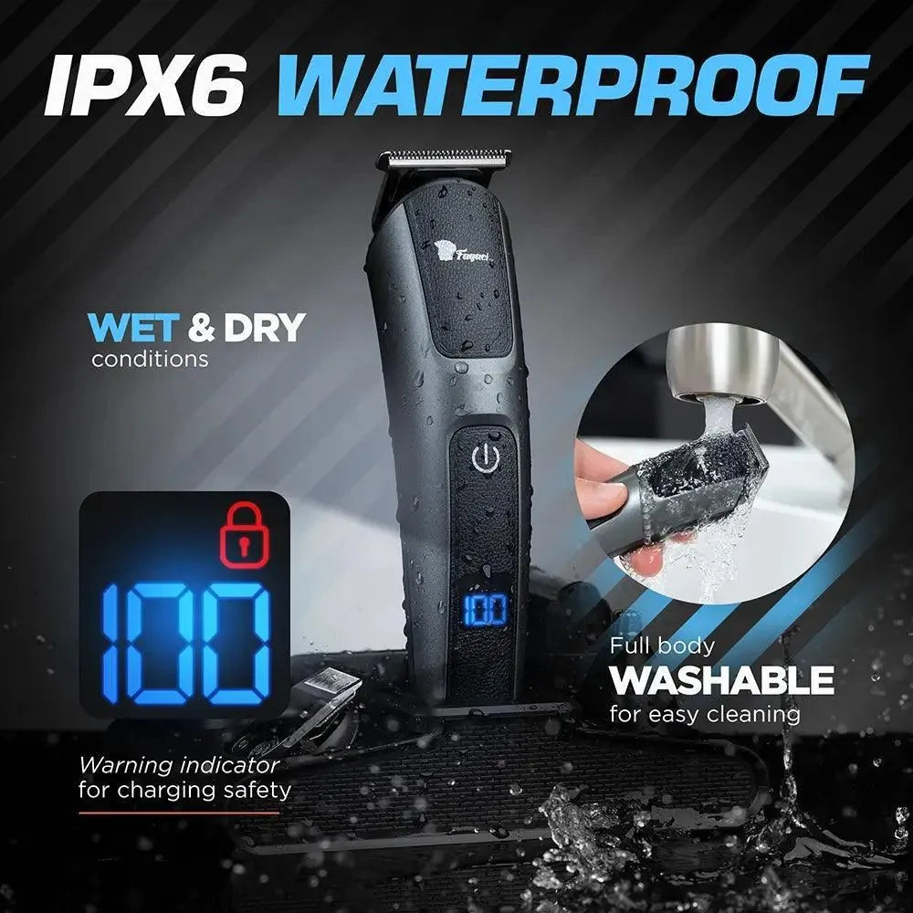 Premium Gentleman Trimmer for Men - Electric Beard & Mustache Grooming Kit - Perfect for Travel, Home & Professional Use