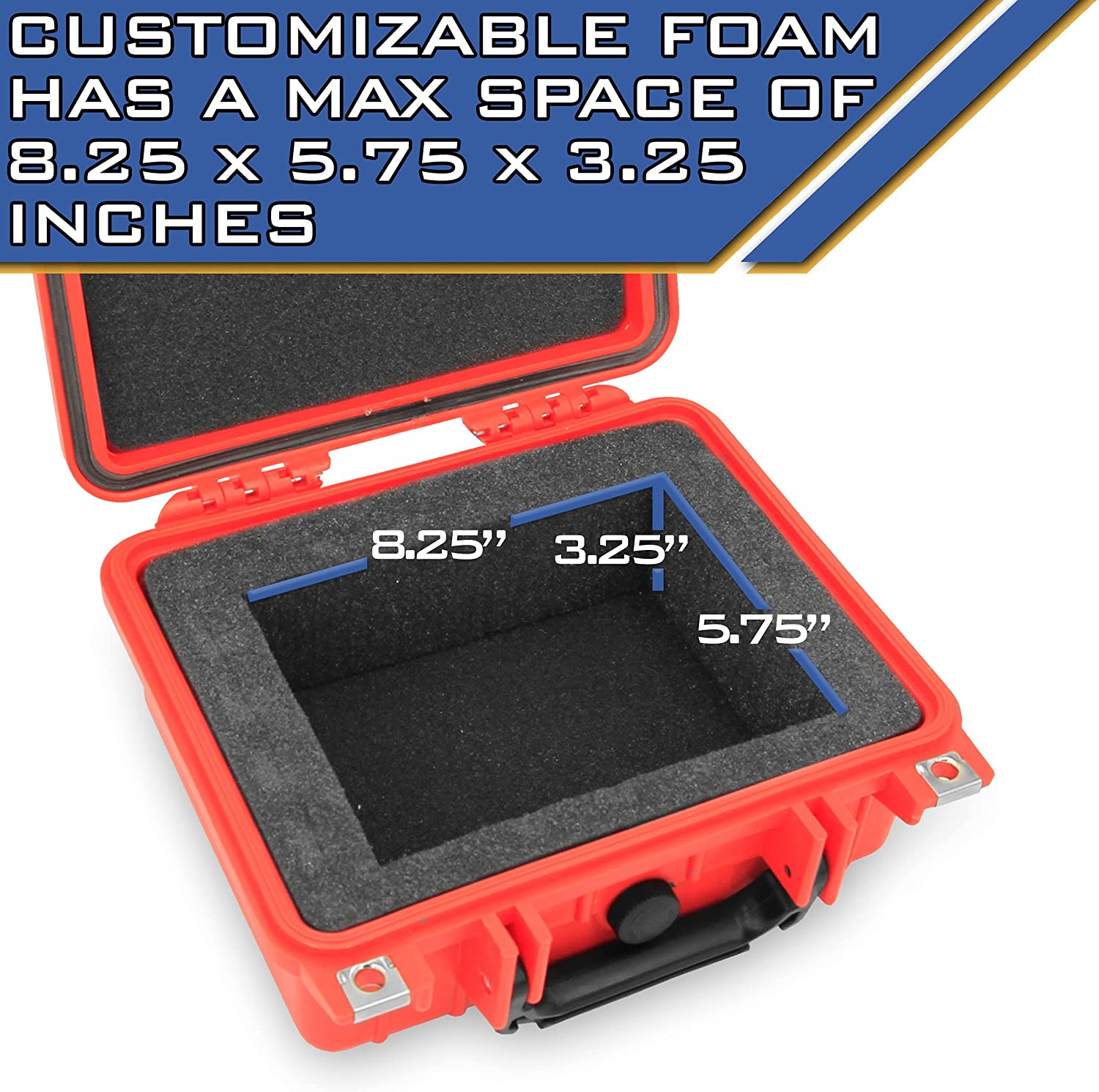 CASEMATIX Graded Coin Holder Case - Waterproof Storage Box for PCGS & NGC Coin Slabs (Fits 40+ Models) with Customizable Foam Insert | Perfect for Coin Collectors, Dealers & Secure Transportation