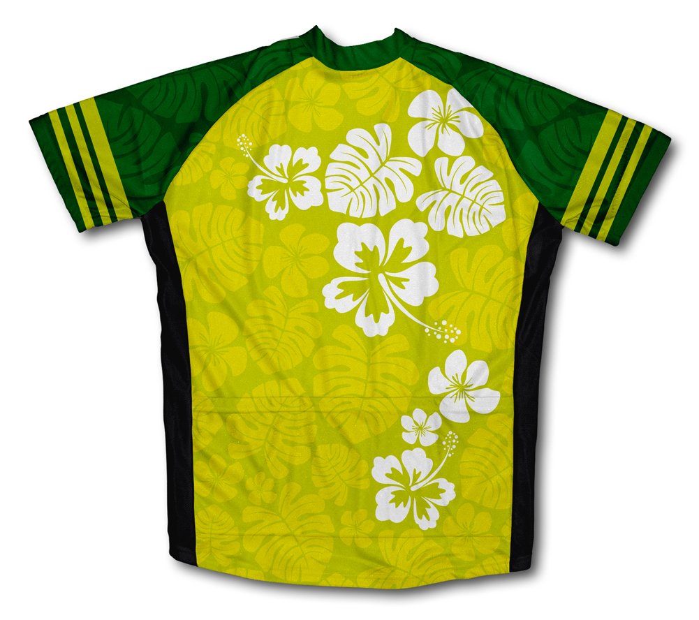 ScudoPro Women's Hawaiian Greens Short Sleeve Cycling Jersey - Breathable & Quick-Dry Bike Shirt for Road & Mountain Biking - Perfect for Outdoor Cycling, Commuting & Fitness Training