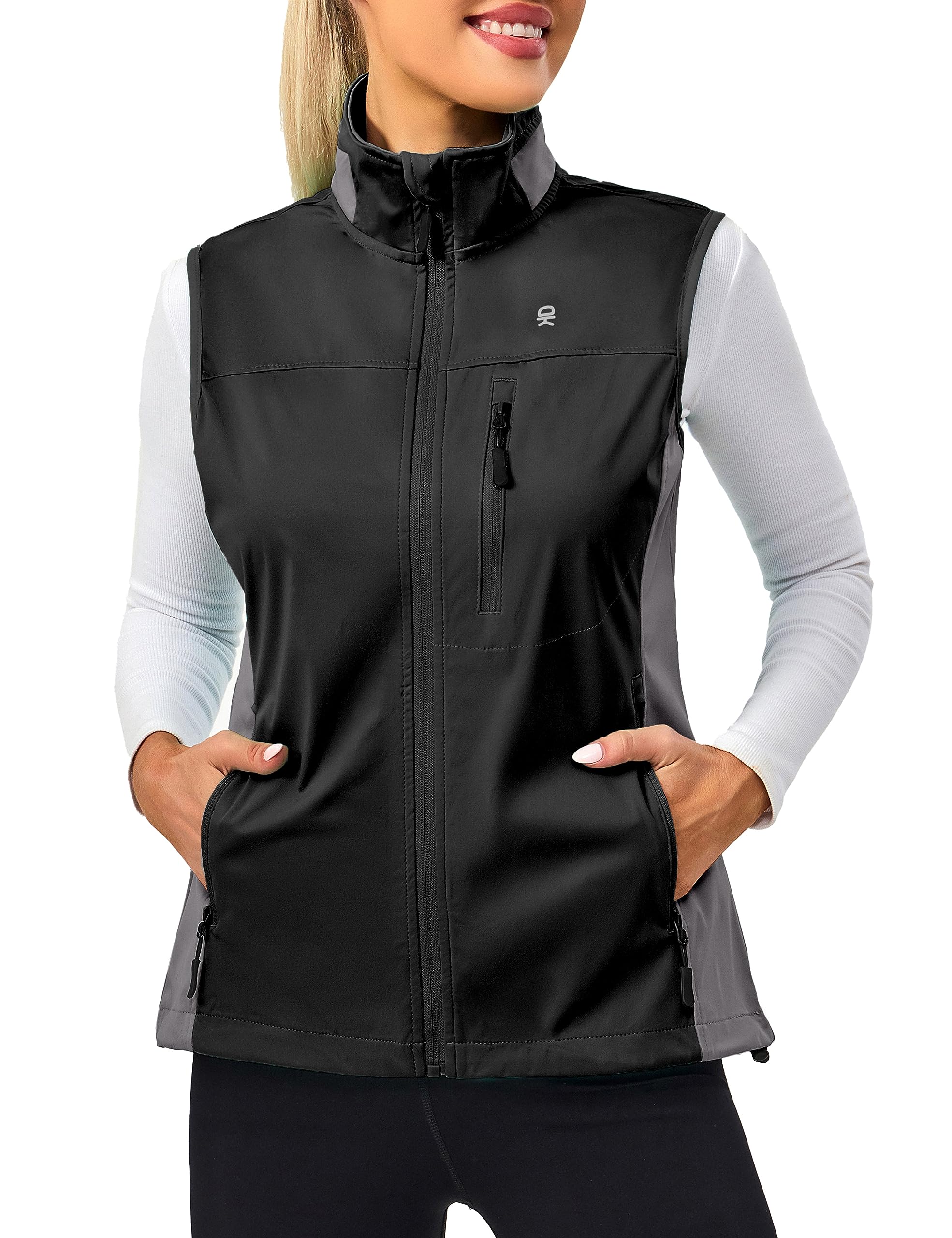 Little Donkey Andy Women's Lightweight Windproof Softshell Vest - Breathable Stretchable Jacket for Golf, Tennis, Running & Cycling - Perfect for Outdoor Sports & Active Lifestyle