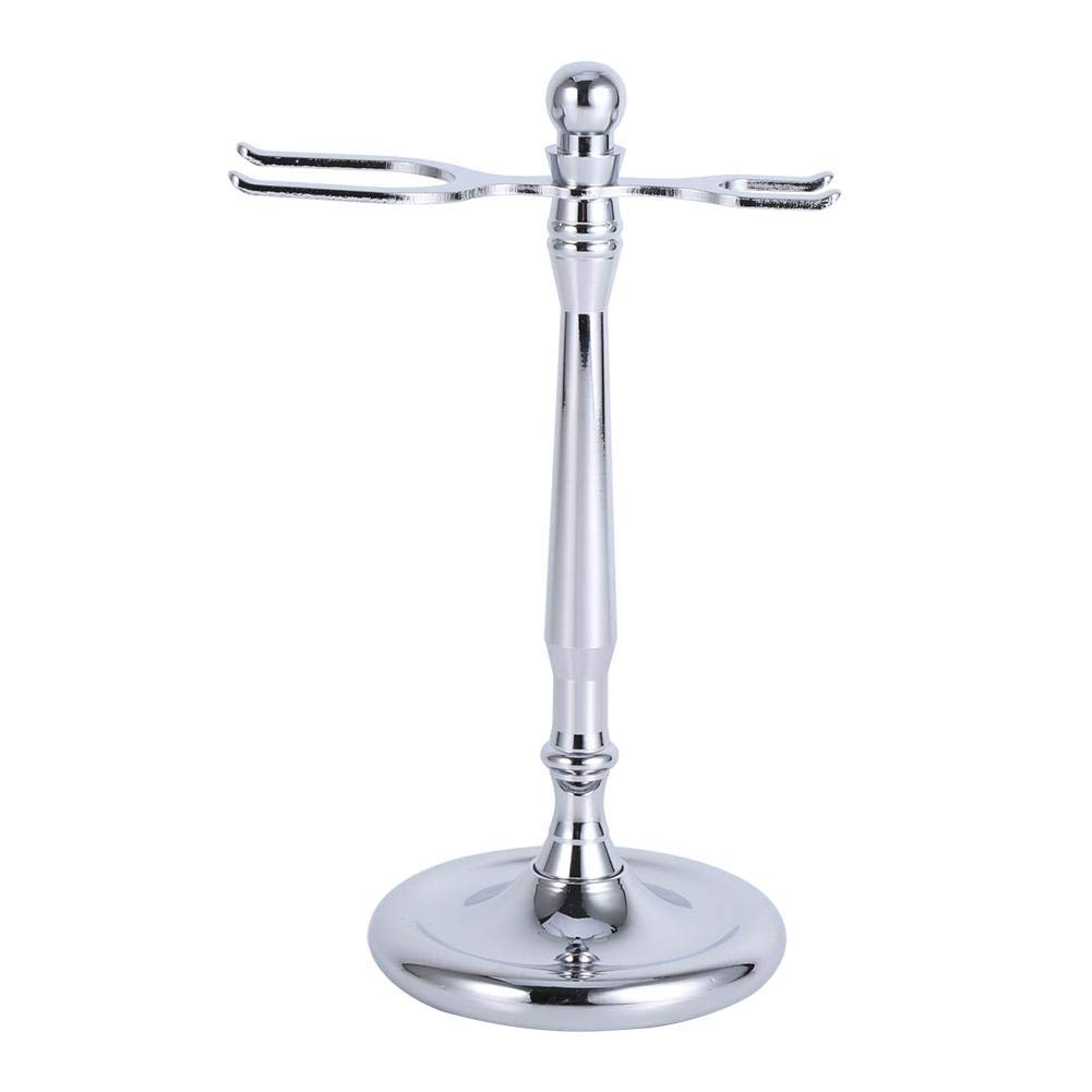Premium Razor Brush Holder - 4 Stylish Alloy Shaver Stand Rack for Men's Grooming | Bathroom Organizer for Shaving Essentials & Toiletries