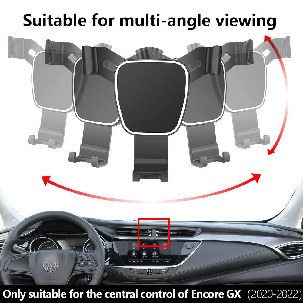Premium Car Phone Holder Mount for 2020-2023 Buick Encore GX - Universal Dashboard & Air Vent Cell Phone Stand - Perfect for GPS Navigation, Hands-Free Calling & Safe Driving Accessories