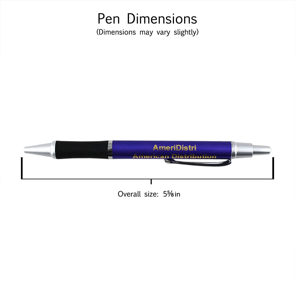 EZPENCILS & GIFTS - 100 Pack Bullet Ballpoint Pens with Free Personalization - Elegant Silver Tip & Click Accents on Solid Purple Body & Black Grip - Perfect for Office, School, Corporate Gifts & Promotional Events