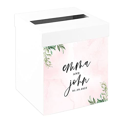 Pink Watercolor Greenery