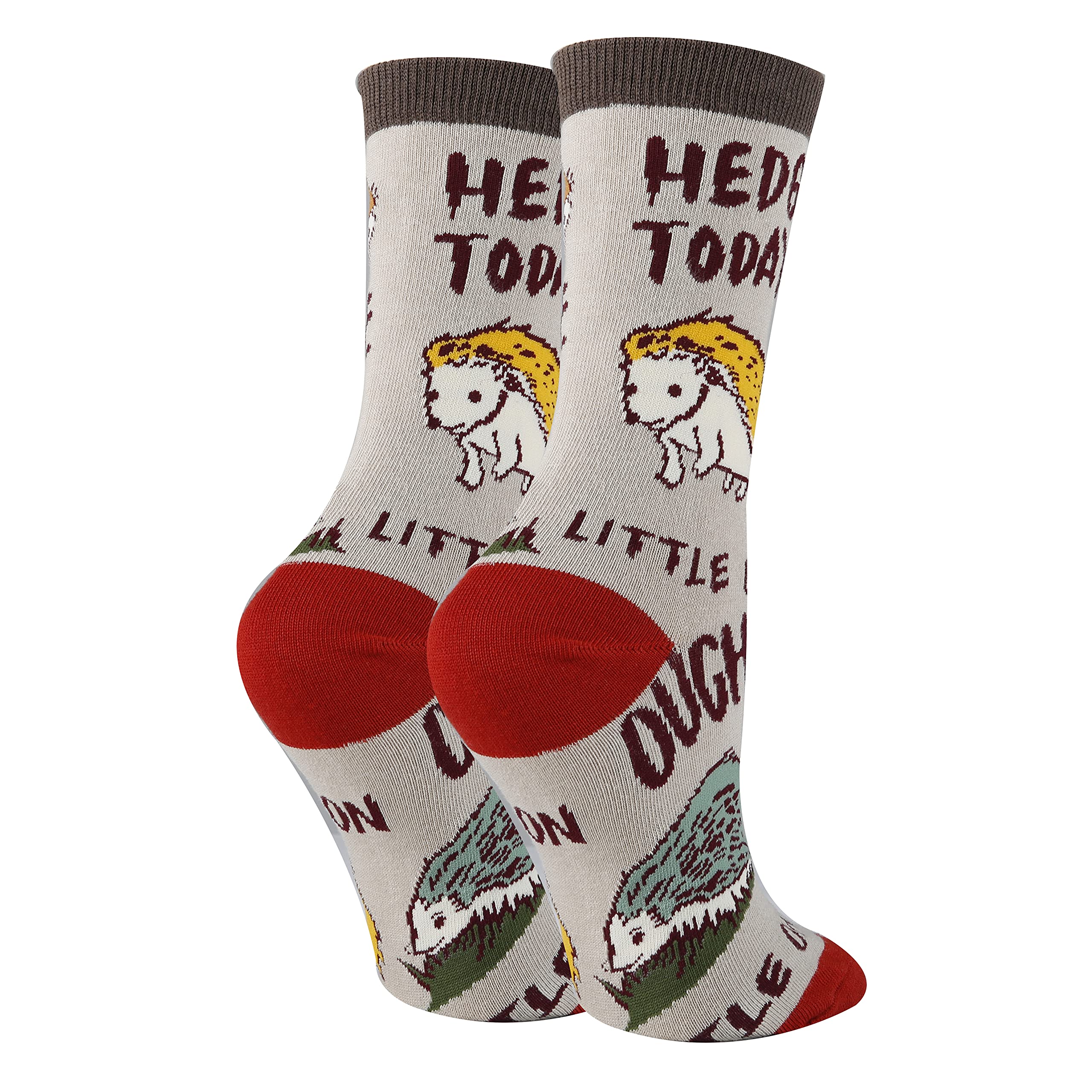 ooohyeah Women's Funny Animal Crew Socks with Cute Sayings - Soft Cotton Casual & Dress Socks for Women (Size 5-10) - Perfect for Gifts, Office Wear & Everyday Fashion