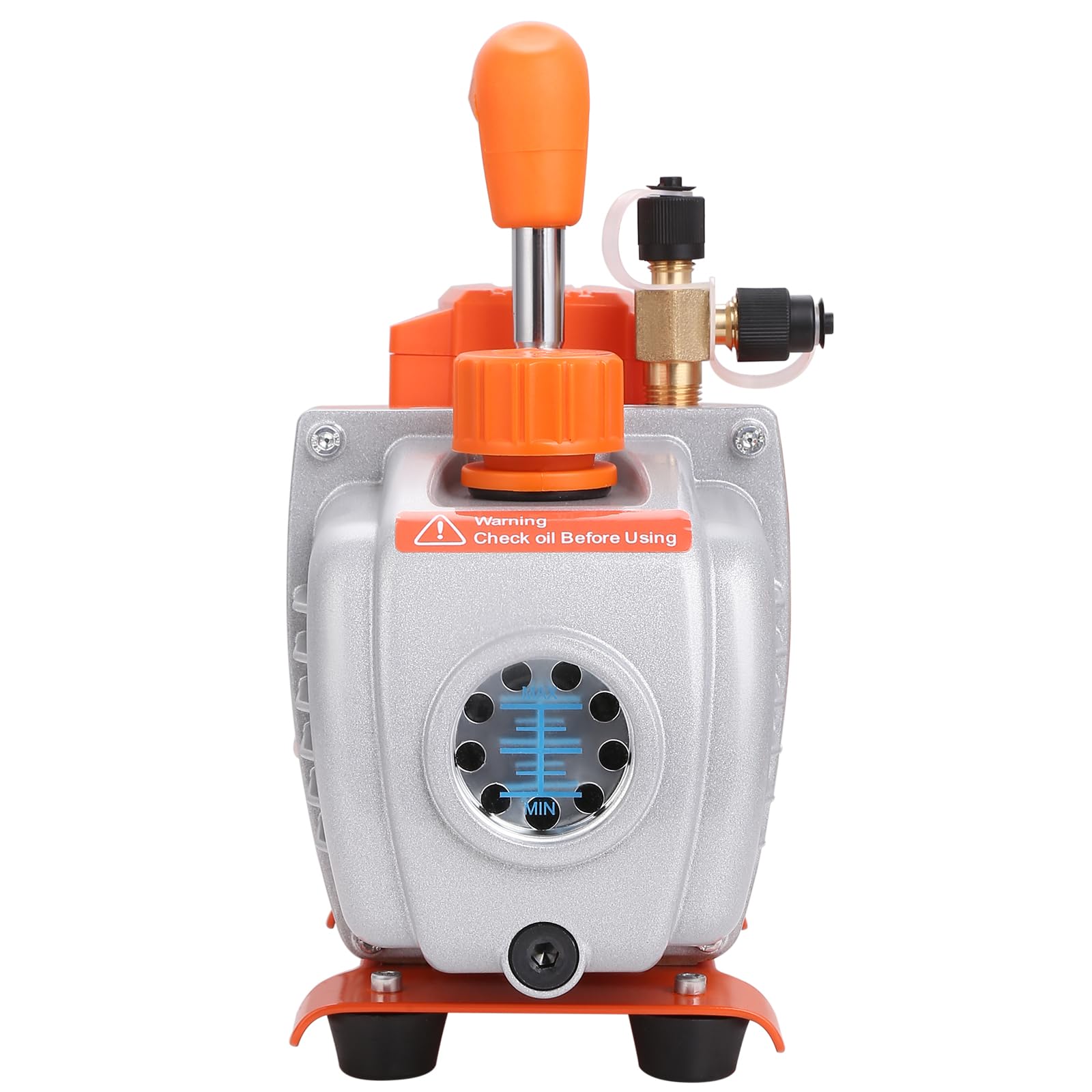 VEVOR 1/5 HP Single Stage Vacuum Pump, 3.5 CFM, 120V AC Air Conditioning Vacuum Pump with 1/4