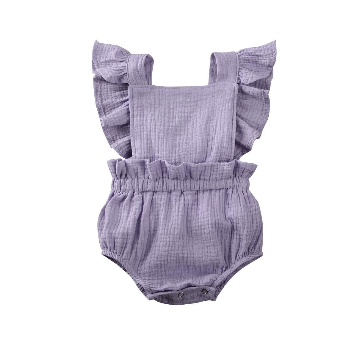 Newborn Baby Boy & Girl Romper Jumpsuits - Soft Solid Color One-Piece Outfits for Toddlers | Fall & Winter Infant Clothes | Perfect for Playdates, Family Photos & Holiday Gatherings