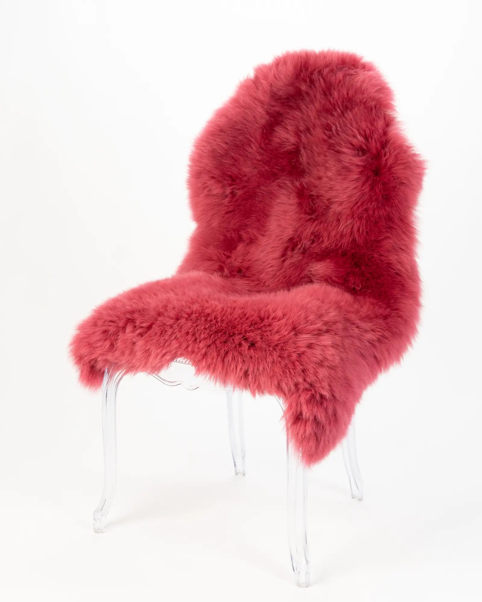 Luxury Rose Pink Dyed Sheepskin Rug - Soft & Plush Single Hide for Living Room, Bedroom, Nursery - Perfect for Cozy Decor & Comfortable Seating