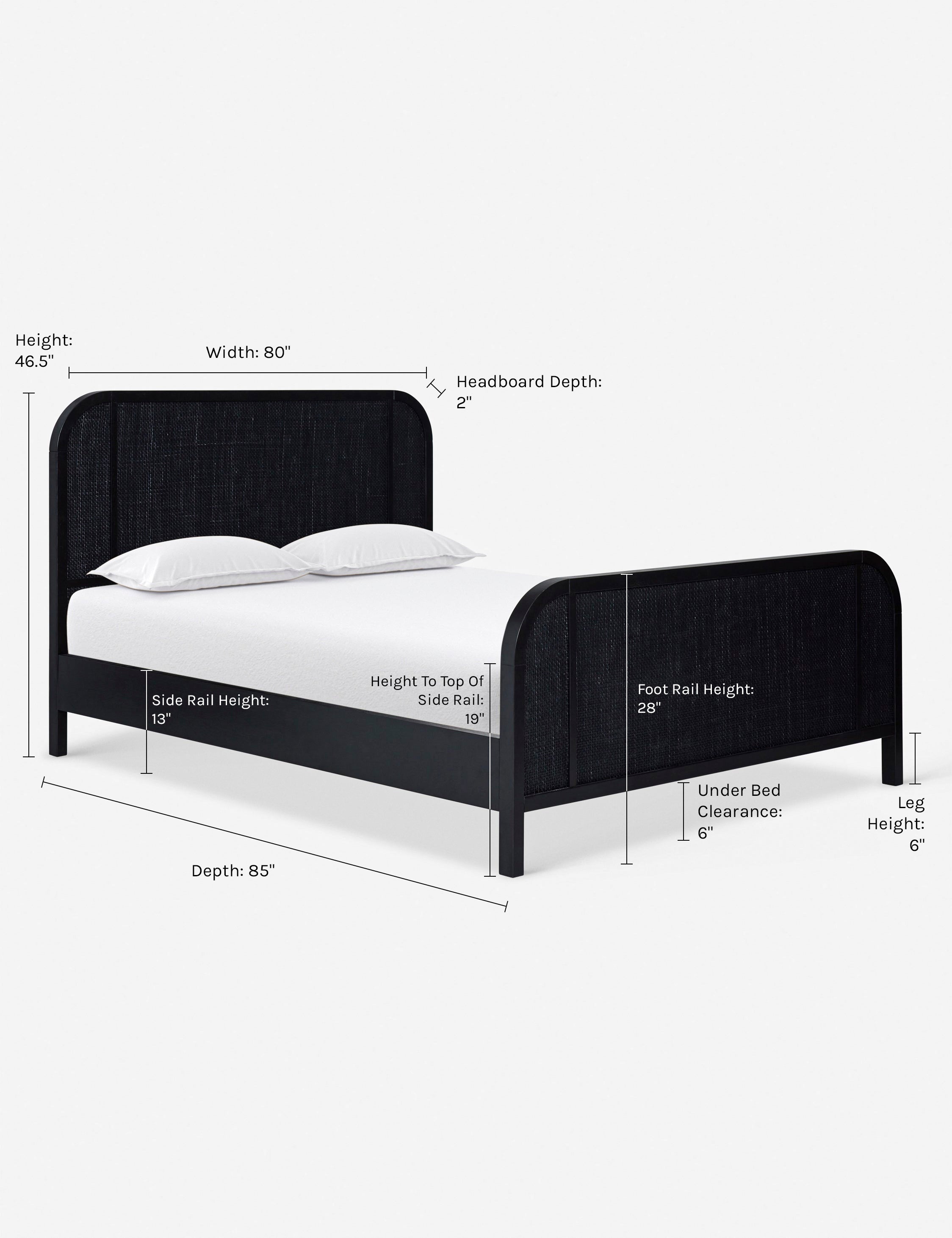 Brooke Platform Bed Frame - Modern Minimalist Wooden Bed with Storage & Headboard - Perfect for Small Spaces, Apartments & Guest Rooms