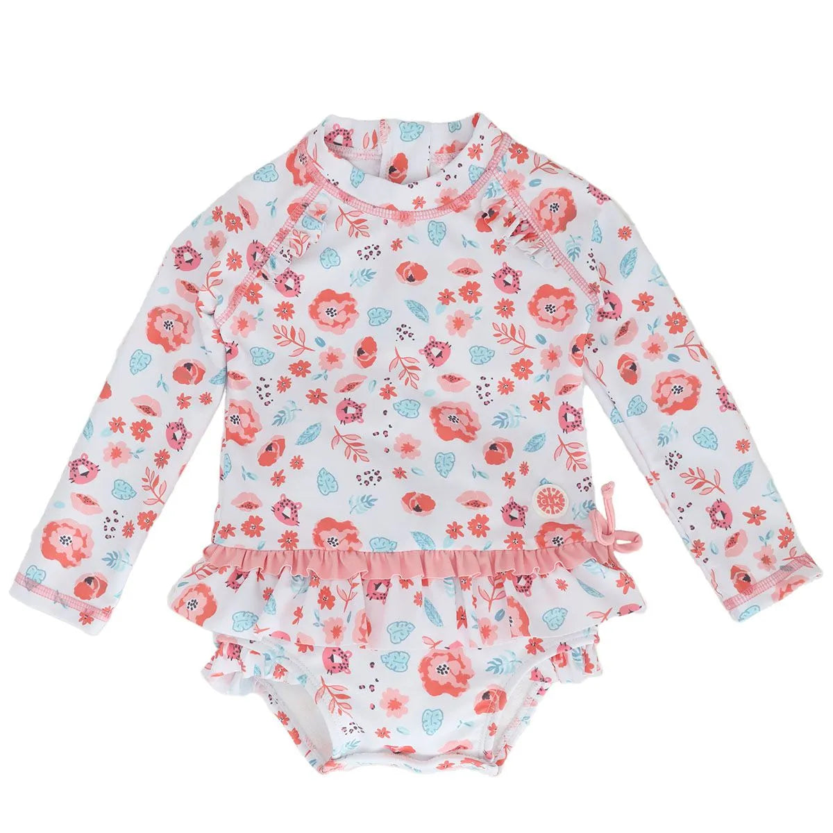 Calikids Baby Girls One Piece Swimsuit - UV Protection Swimwear for 6-24 Months | Perfect for Beach, Pool & Summer Outings