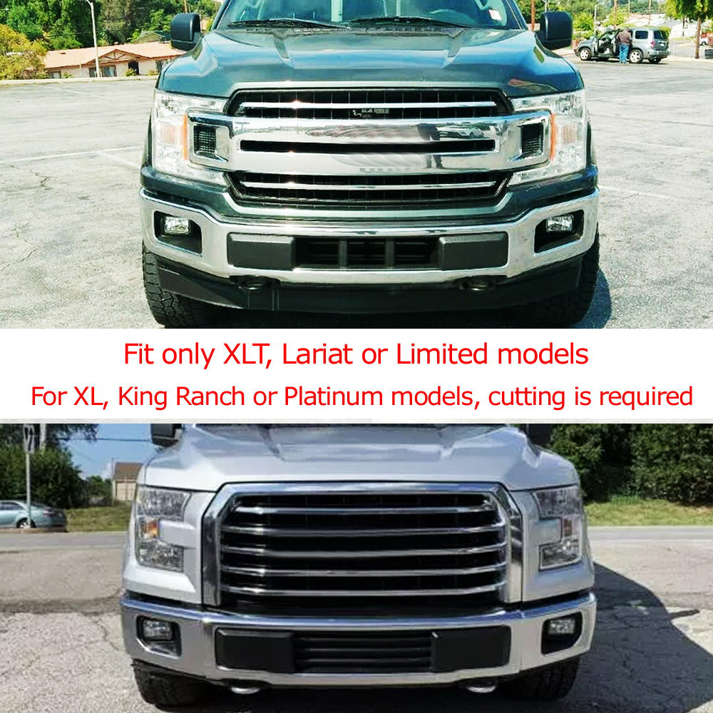 40W CREE LED Pods with Lower Bumper Mounting Bracket & Wiring Harness for 2015-2020 Ford F150 - Off-Road Lighting, Fog Lights, Truck Accessories