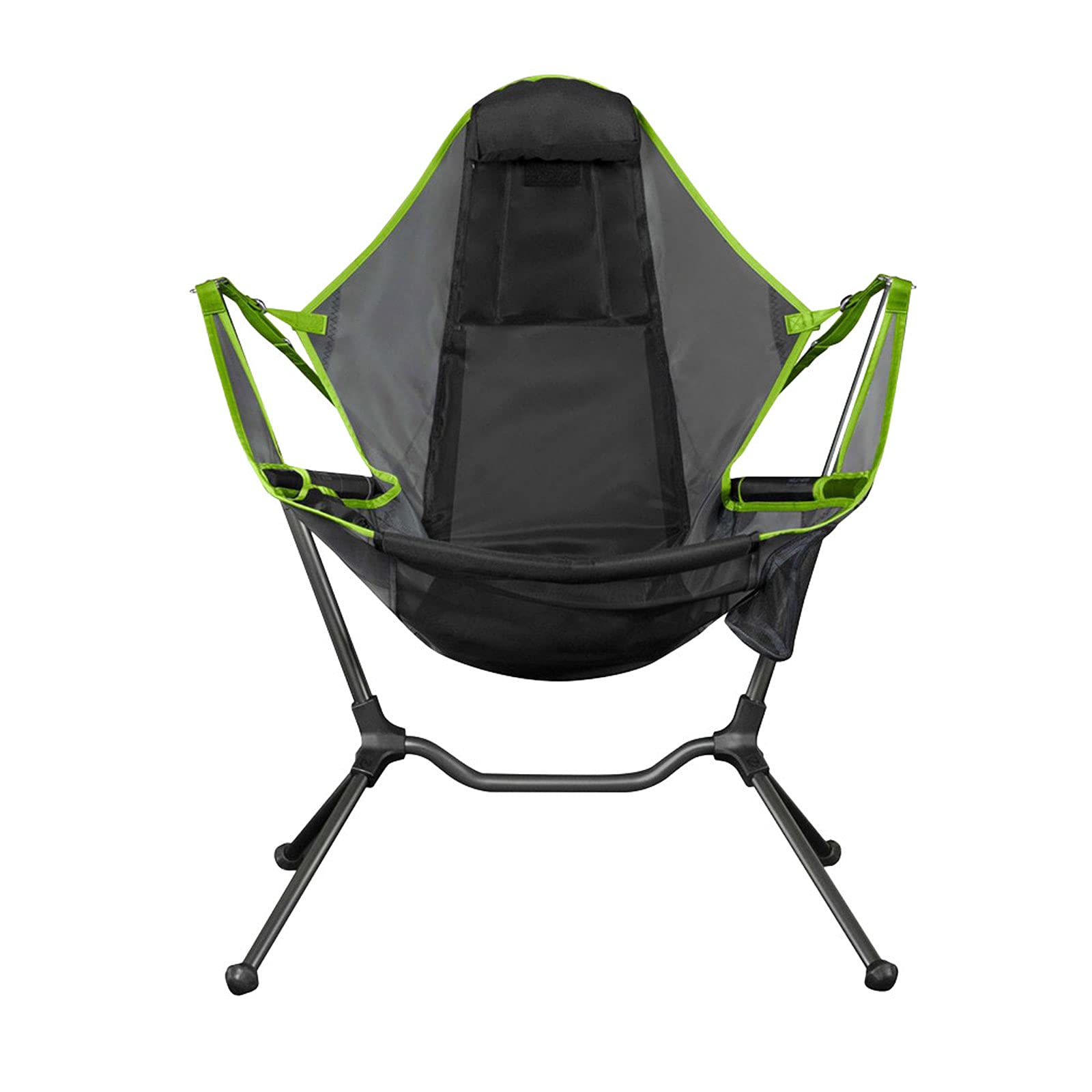 Premium Folding Camp Chair - Portable Heavy Duty Rocking Recliner for Outdoor Relaxation, Beach, Picnic & Travel | Comfortable Swinging Lounge Chair for Camping, Lawn & Stargazing