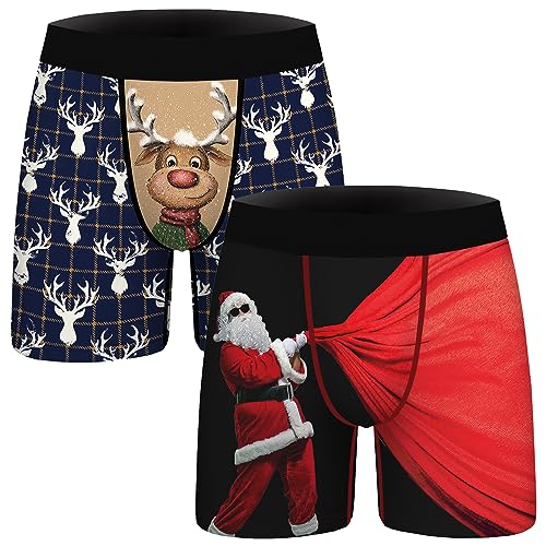 2 Pack, Santa Claus & Reindeer