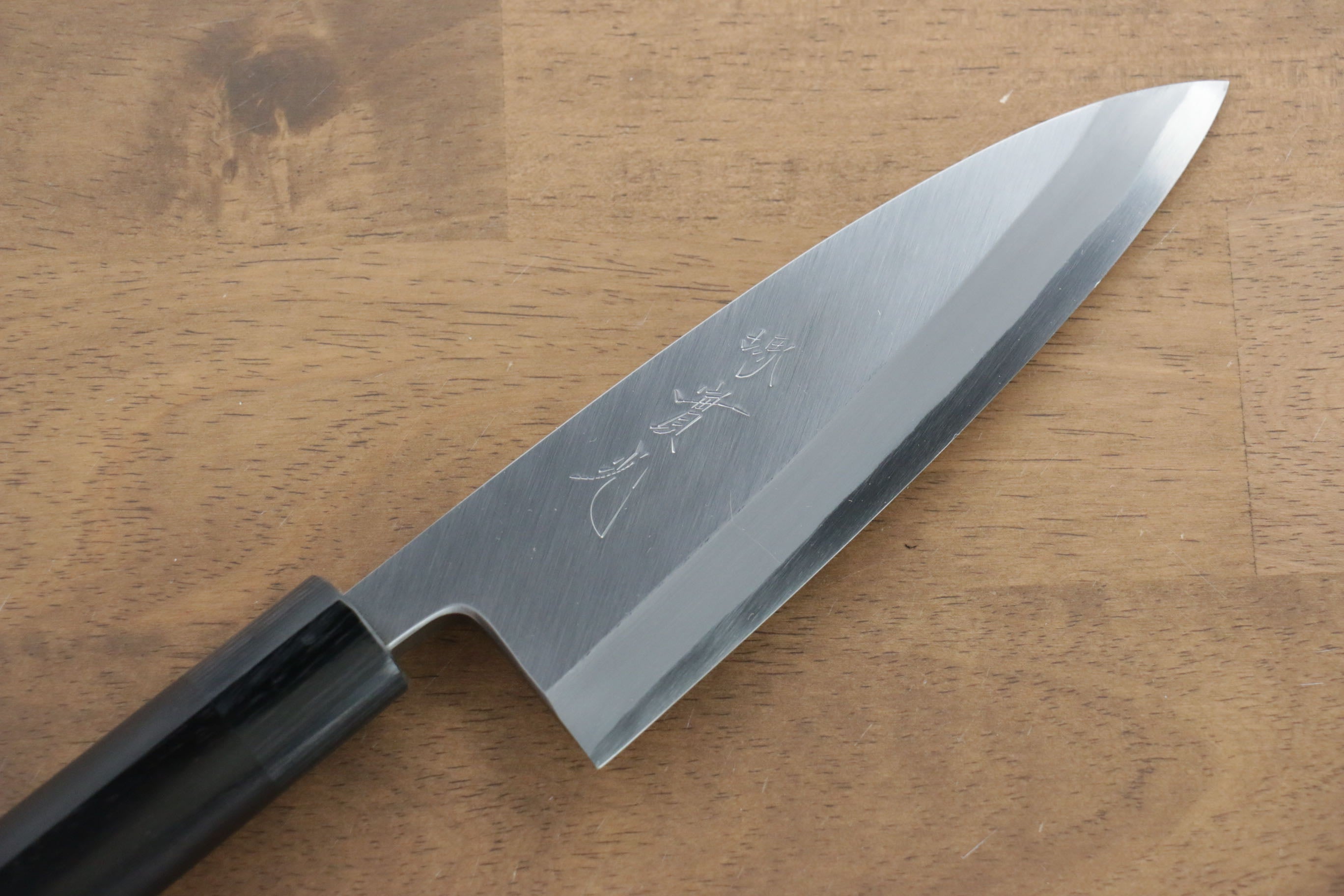 Premium Jikko White Steel No.2 Deba Knife 165mm - Japanese Professional Chef Knife with Shitan Handle - Perfect for Sushi, Fish Filleting & Meat Cutting