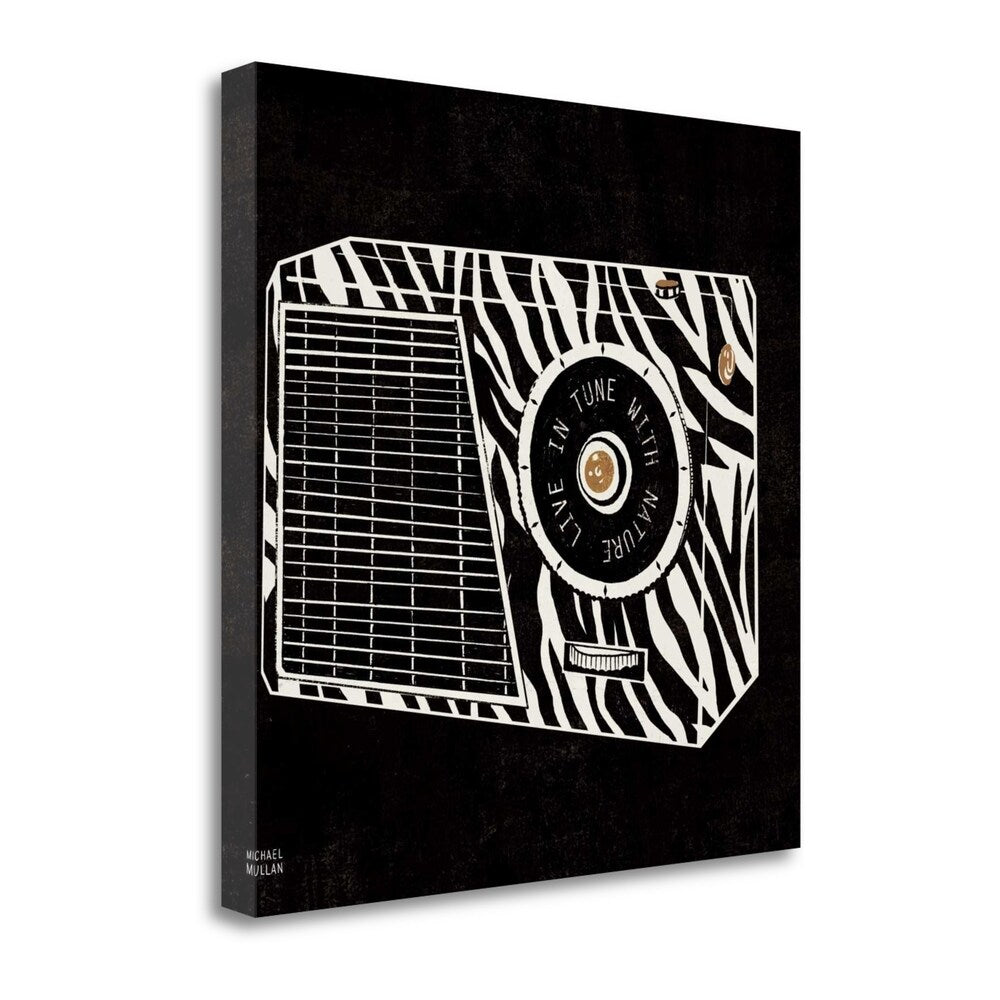 Analog Jungle Radio By Michael Mullan - Premium Giclee Print on Gallery Wrap Canvas Wall Art - Perfect for Living Room, Bedroom & Office Decor