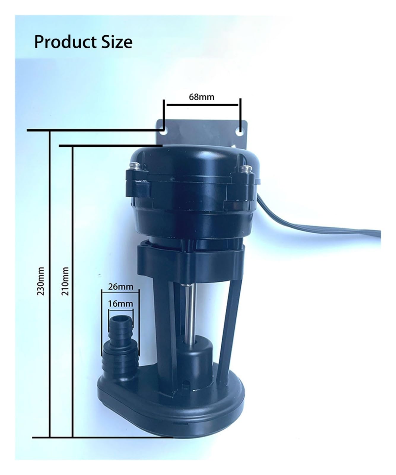 220V 3W Ice Maker Water Pump Motor - YSP3P JDVF2, 1250RPM, 0.16A, 50Hz - Replacement Pump for Commercial Ice Machines & Refrigeration Systems
