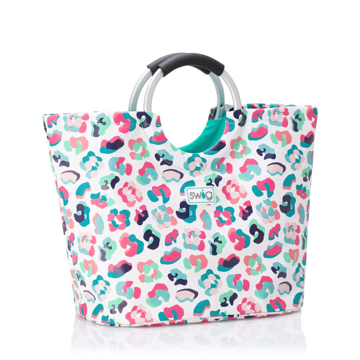 Swig Life Loopi Large Lightweight Waterproof Tote Bag - Durable Beach Bag, Grocery Shopping & Travel Essentials Carrier for Women & Men