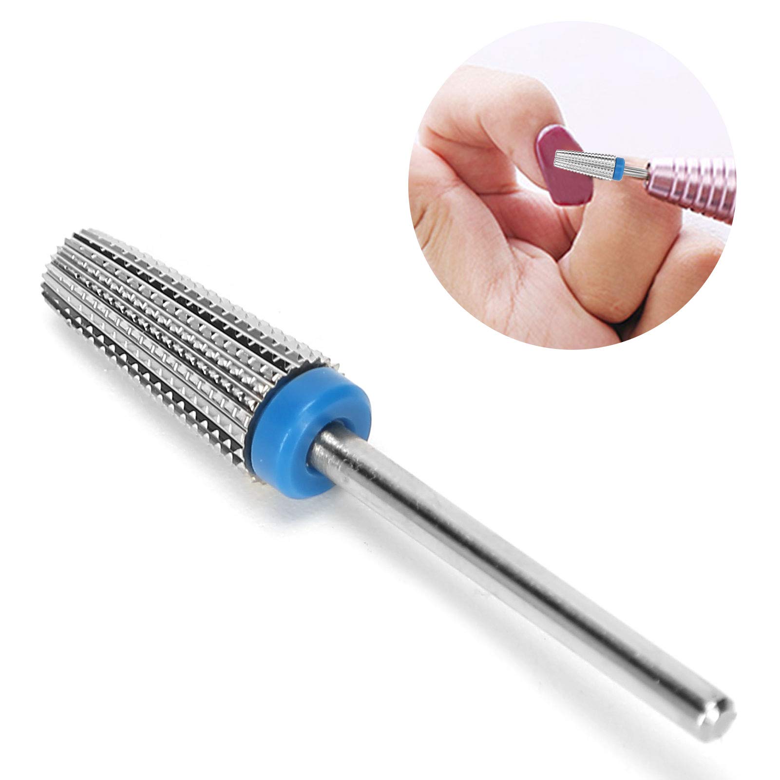 Tungsten Steel Nail Drill Bits Set - Professional Nail Polishing, Grinding & Sanding Heads for Manicure & Pedicure | Multifunctional Nail Gel Remover & Peeling Tool (Medium Grit) - Perfect for Salon, Home Use & DIY Nail Care