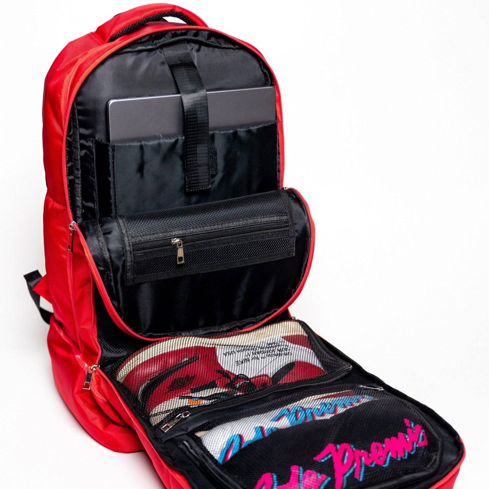 Red Polyester Carry On Bag - Patented Signature Design for Travel, Business Trips & Weekend Getaways