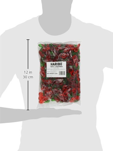 Haribo Happy Cherries Gummy Candy - 5 Pound Bulk Bag - Sweet & Chewy Cherry Flavored Gummi Bears - Perfect for Parties, Snacking & Gift Baskets
