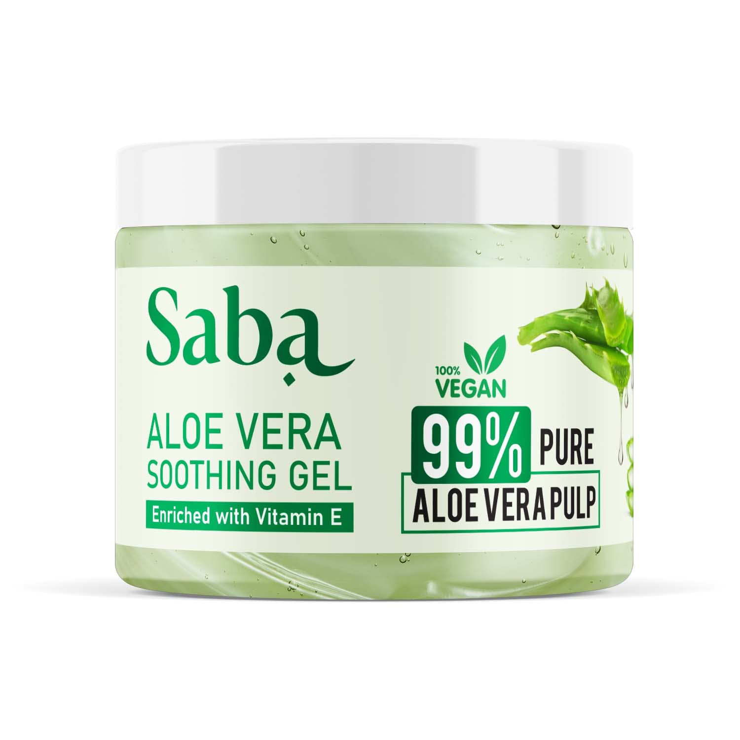 Pure Aloe Vera Gel with Vitamin E for Acne & Scar Treatment - Hydrating Moisturizer for Glowing Skin, After Sun Care, Hair Mask & Natural Face Care - 100g for Daily Skincare & Sunburn Relief