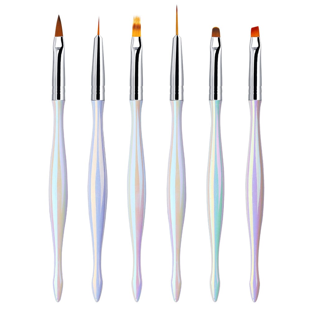 Professional Nail Art Brush Set - Aurora Series for Acrylic, Gel & Nail Design - Perfect for Salon, Home Manicure & DIY Nail Art