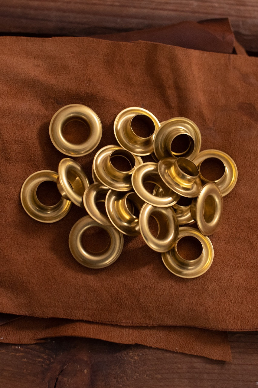 16.0mm Eyelet Shaft with 8.3mm Length & 30.0mm U-Shape - Solid Brass Fastener for Leather Craft, DIY Projects & Industrial Applications
