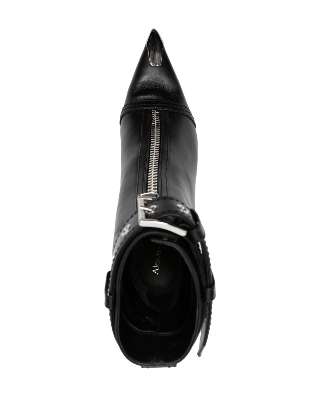 Alexander McQueen Black Leather Boots for Women - Stylish & Comfortable Ankle Boots for Casual Wear, Office & Night Out