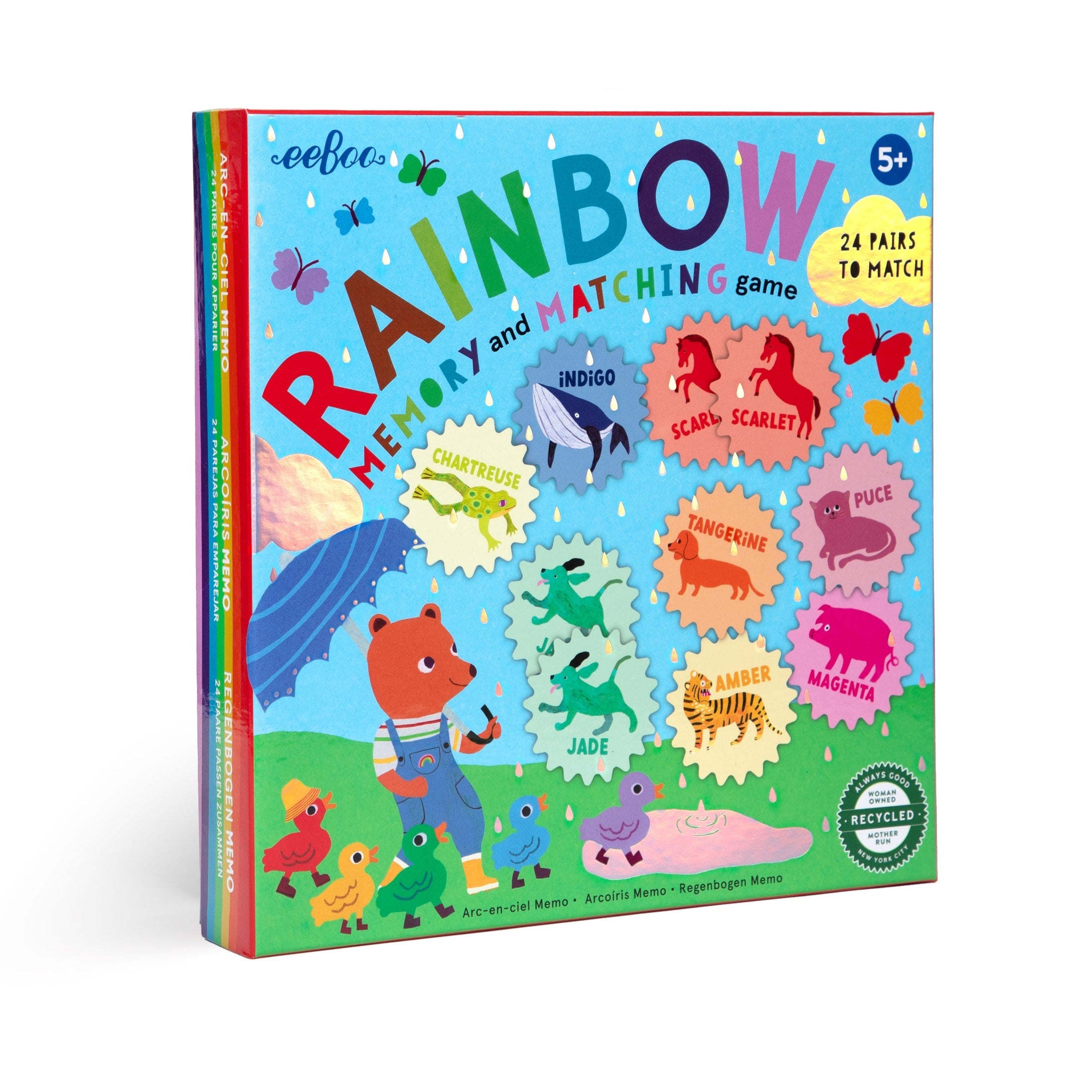 Rainbow Memory Matching Game for Kids - Fun Educational Color Recognition Activity for Toddlers & Preschoolers | Perfect for Birthday Gifts, Classroom Learning & Family Game Night