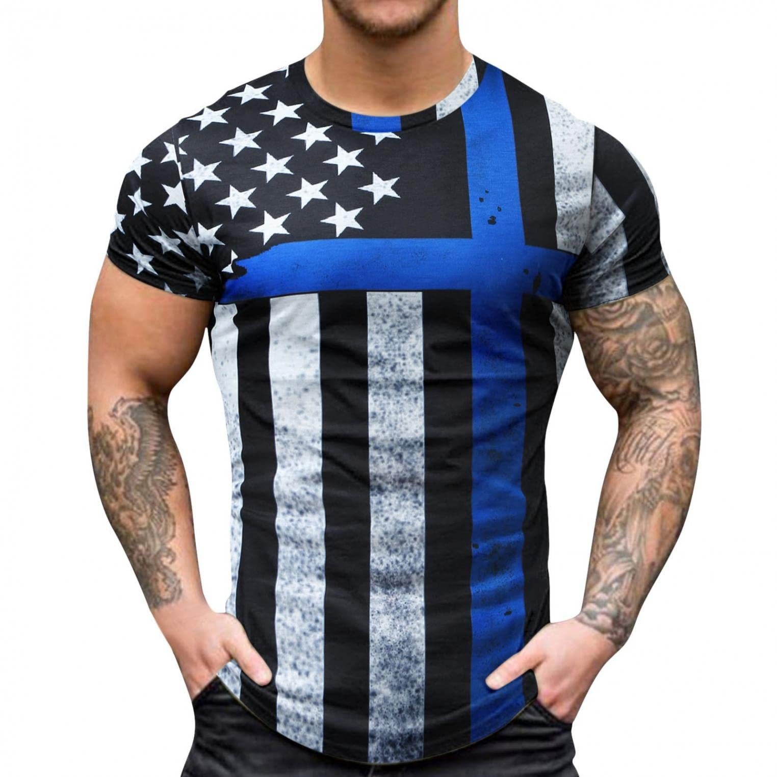 Men's 3D Graphic T-Shirts | Summer Optical Illusion Tees with Cool Designs | Short Sleeve Shirts for Casual Wear & Outdoor Activities