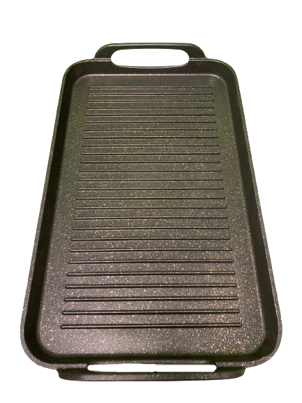 2-Pack Non-Stick Marble Griddle Pan for Gas, Electric & Induction Stoves – Double Ribbed Grill for Perfect Pancakes, Steaks & More – Ideal for Home Cooking & Outdoor BBQ
