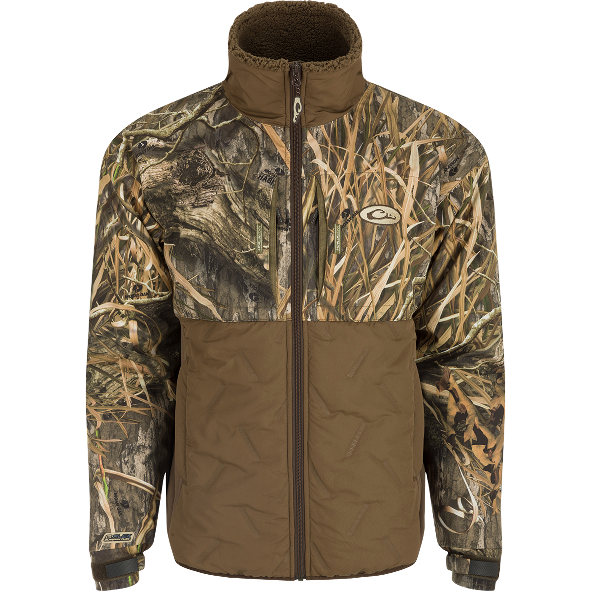 LST Guardian Flex Double Down Eqwader Full Zip Jacket - Waterproof & Windproof Outdoor Jacket for Hiking, Fishing & Camping