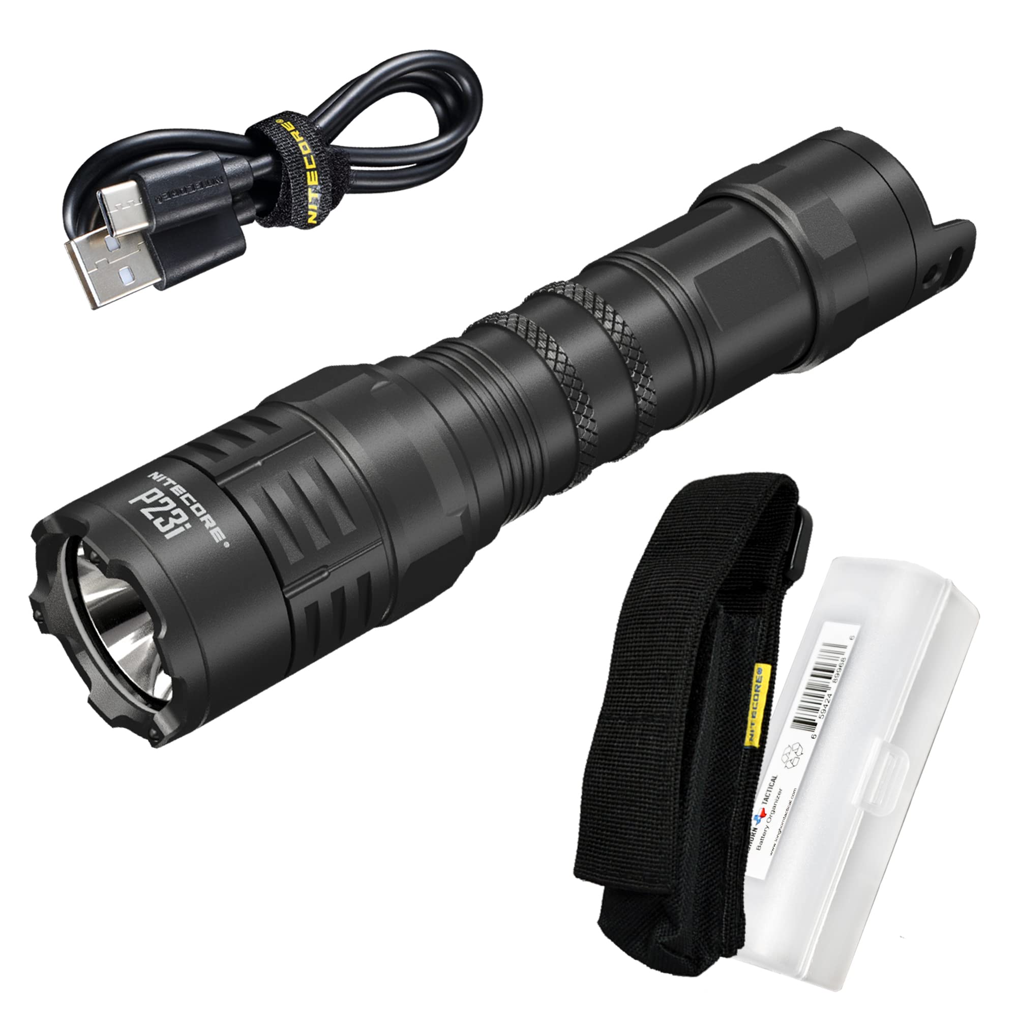 Nitecore P23i 3000 Lumen Tactical Flashlight - USB-C Rechargeable, Super Bright Long Throw LED Flashlight for Camping, Hiking, Emergency & Outdoor Adventures