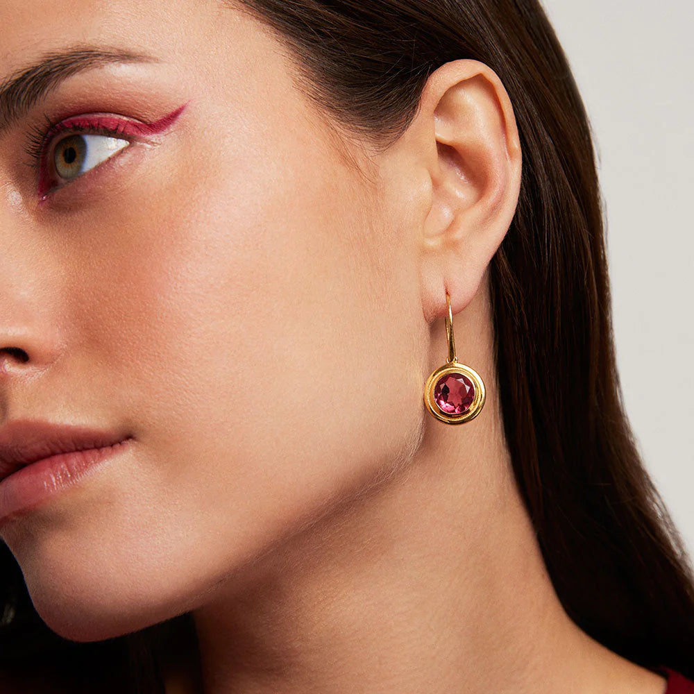 Dean Davidson Mini Signet Gemstone Drop Earrings - Sterling Silver Dangle Earrings for Women, Gift for Her | Perfect for Weddings, Parties & Special Occasions