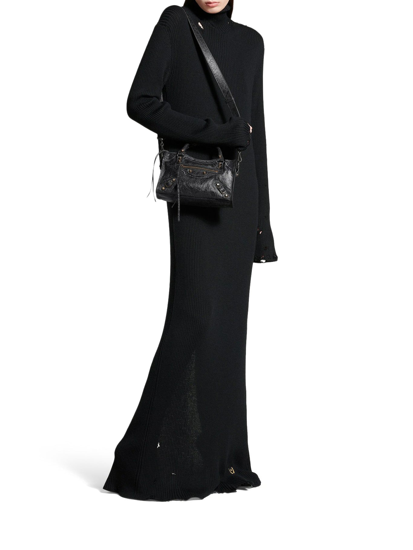 LE CITY MINI Women's Crossbody Bag - Stylish Black Leather Purse for Everyday Use, Work & Travel