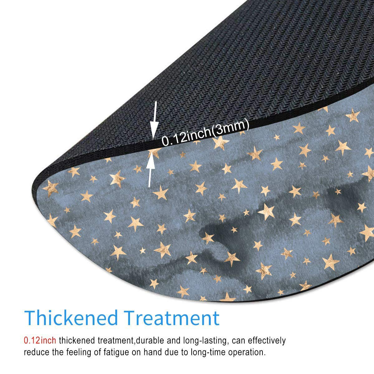 Smooffly Star Mouse Pad - Sky Blue Round & Square Gaming Mouse Pad for PC, Laptop, Office & Home Use