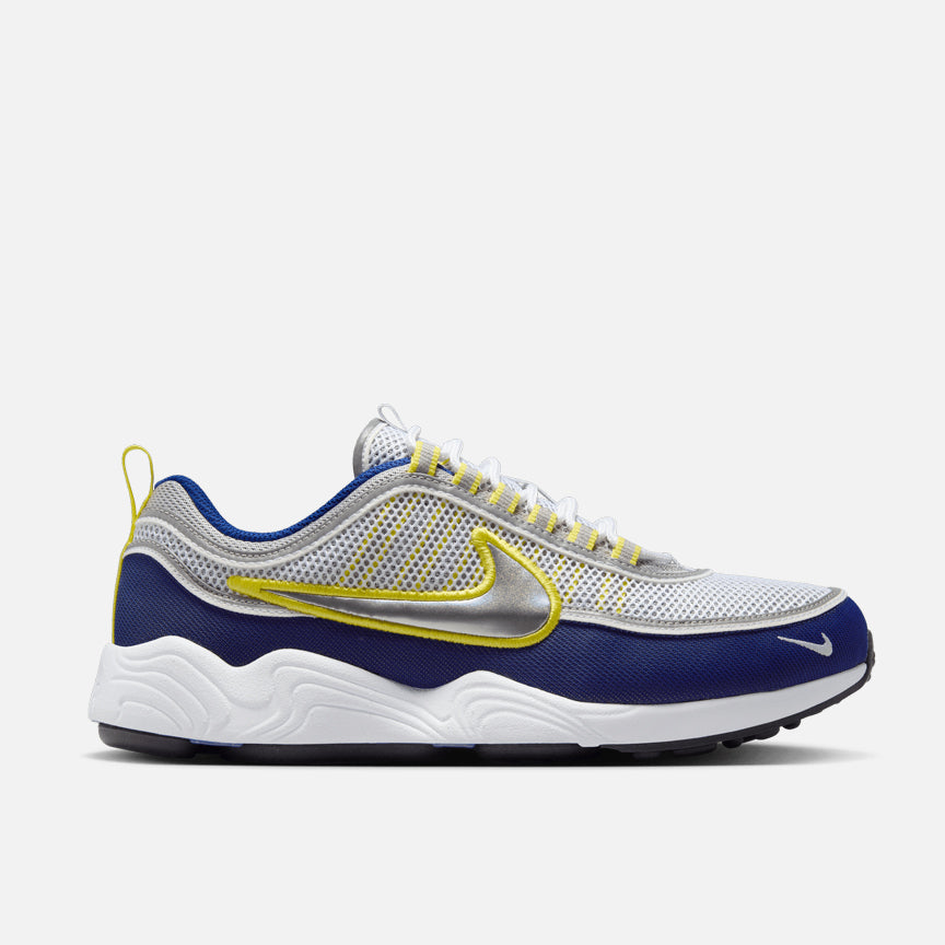 Nike Air Zoom Spiridon Running Shoes - Deep Royal Blue / Metallic Silver - Lightweight Cushioned Sneakers for Men's Jogging & Gym Workouts