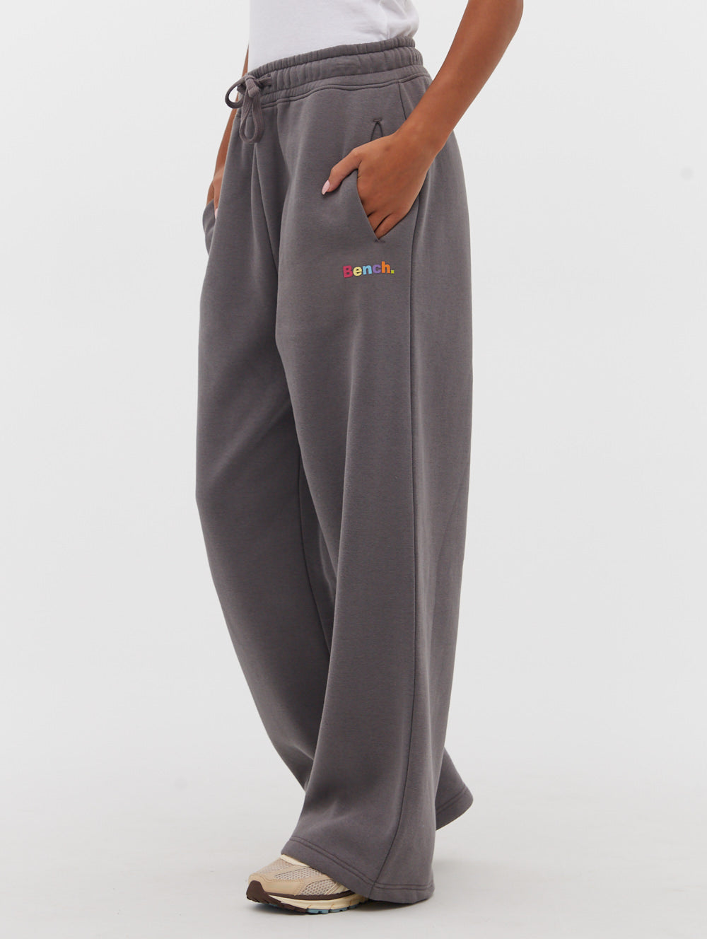 Letina Puff Print Wide Leg Joggers for Women - Soft High Waisted Lounge Pants with Pockets - Comfortable Casual Sweatpants for Yoga, Running, and Home Wear