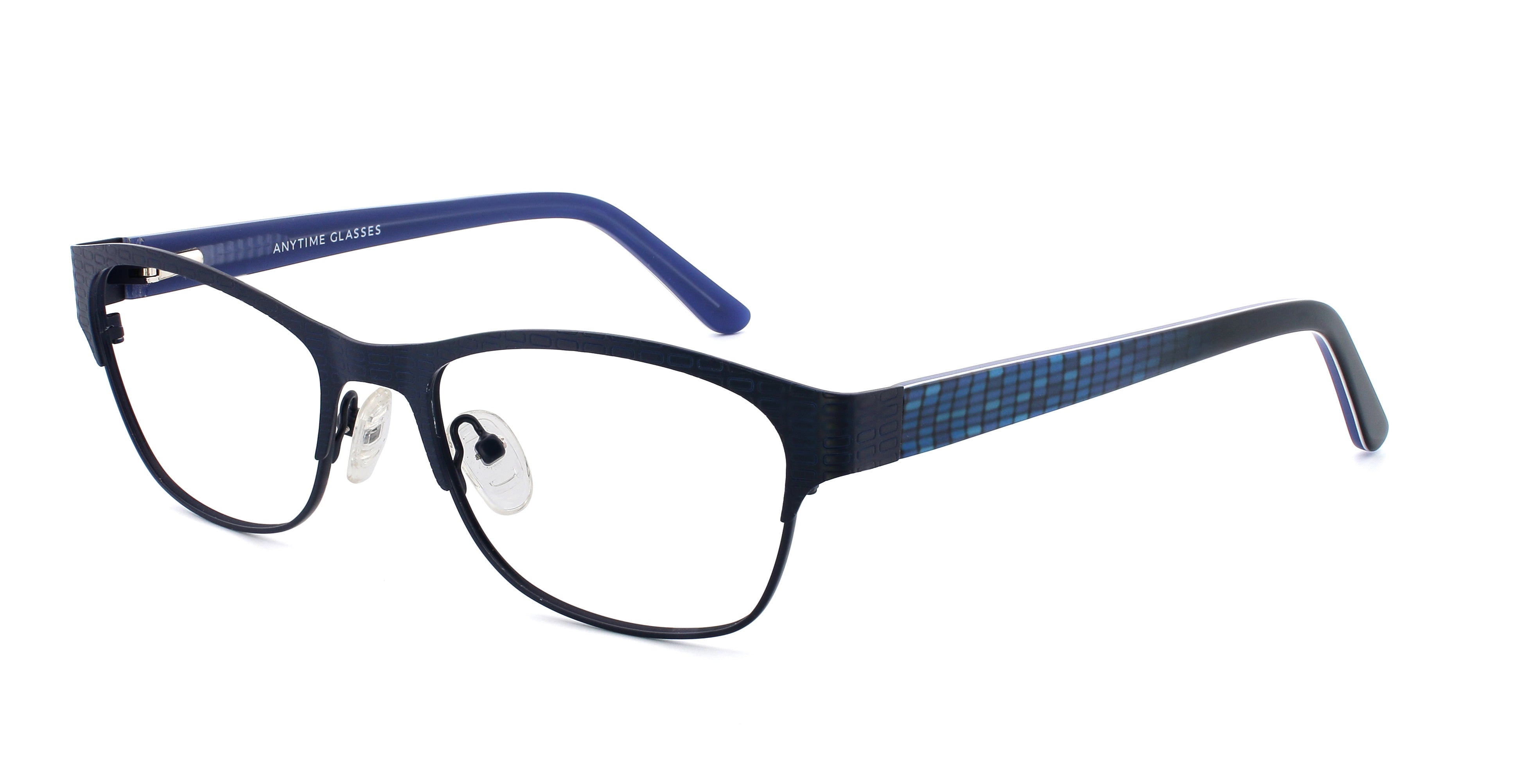 Stylish Checkered Pattern Rectangular Reading Glasses MW17014 - Perfect for Reading, Studying & Fashion Accessories