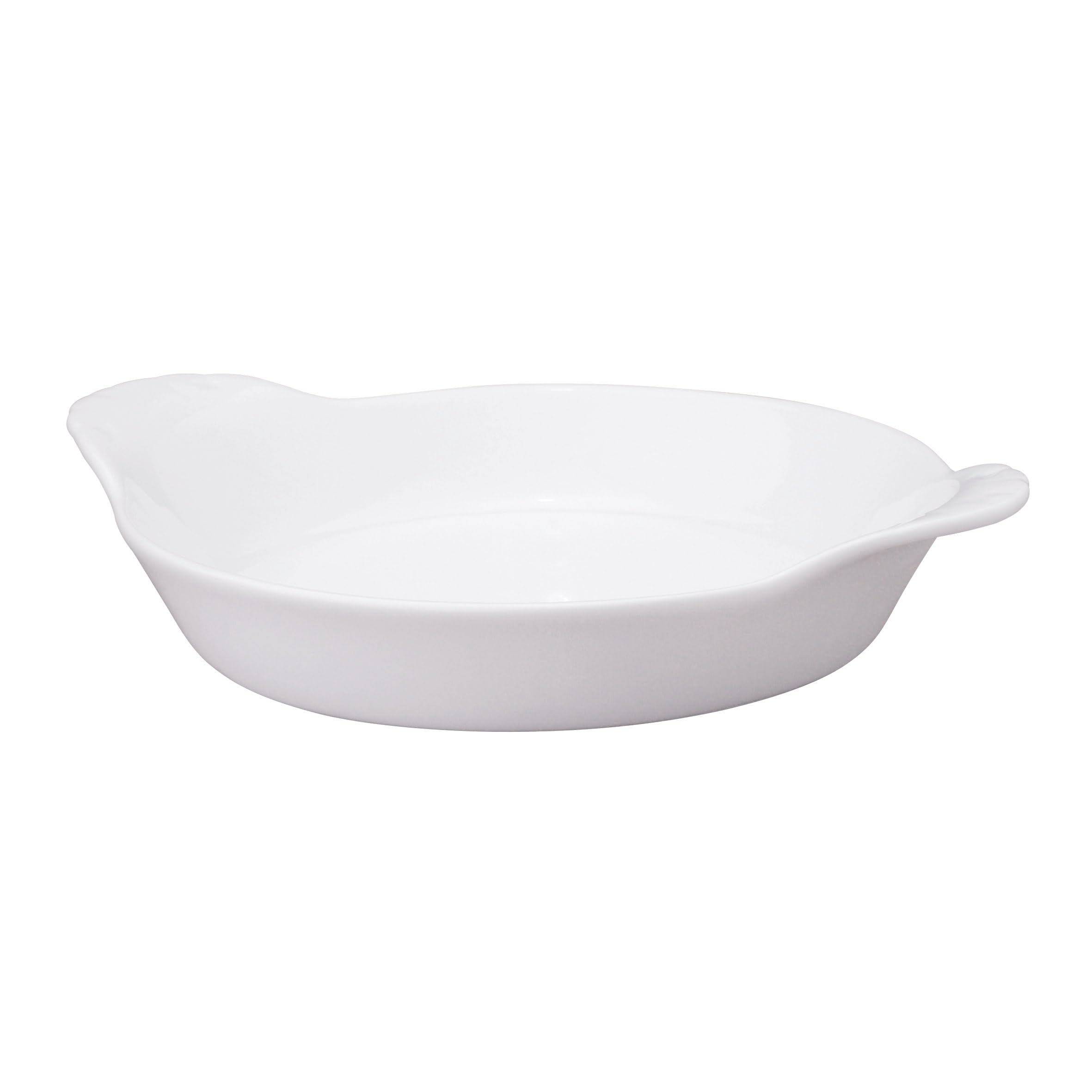 Premium 4-Ounce White Porcelain Au Gratin Baking Dishes Set of 6 - HIC Kitchen Round Ramekins for Crème Brûlée, Soufflés & Individual Desserts - Perfect for Home Baking, Entertaining & Restaurant Use