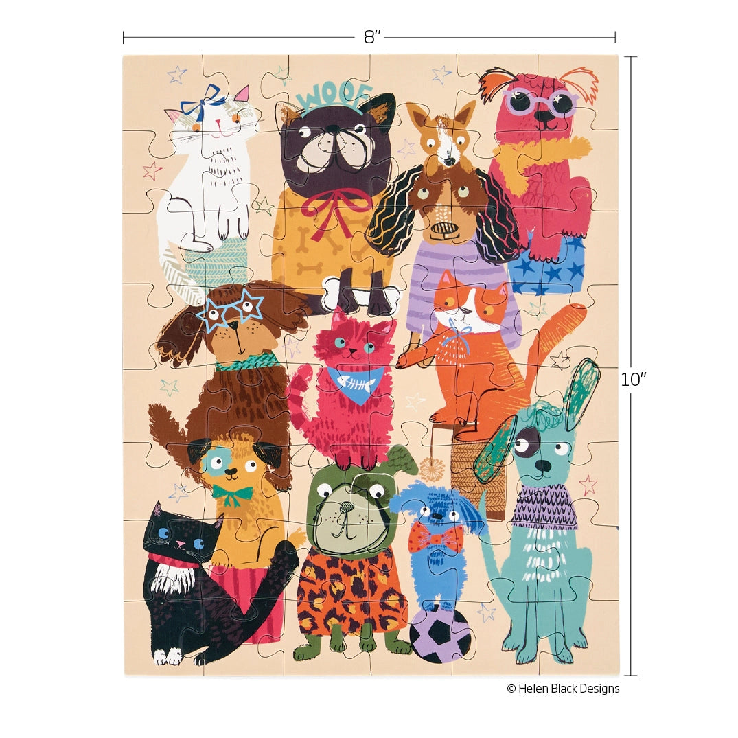 Fur Babies 48 Piece Puzzle Snax - Fun Interactive Dog Treat Toy for Mental Stimulation - Perfect for Small & Medium Dogs During Playtime or Training Sessions