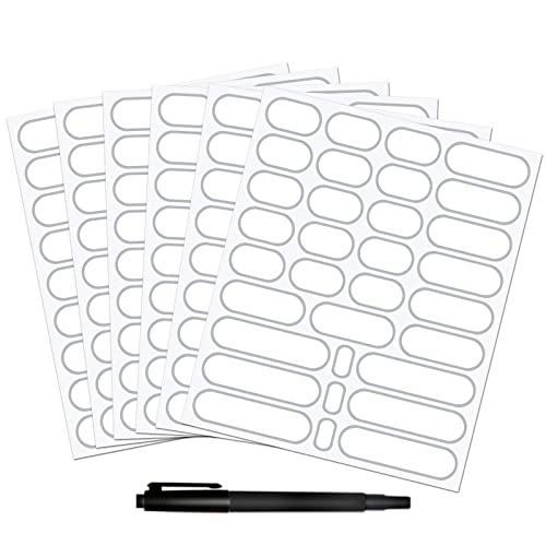 Labels Wth Silver Border (192 Pcs)