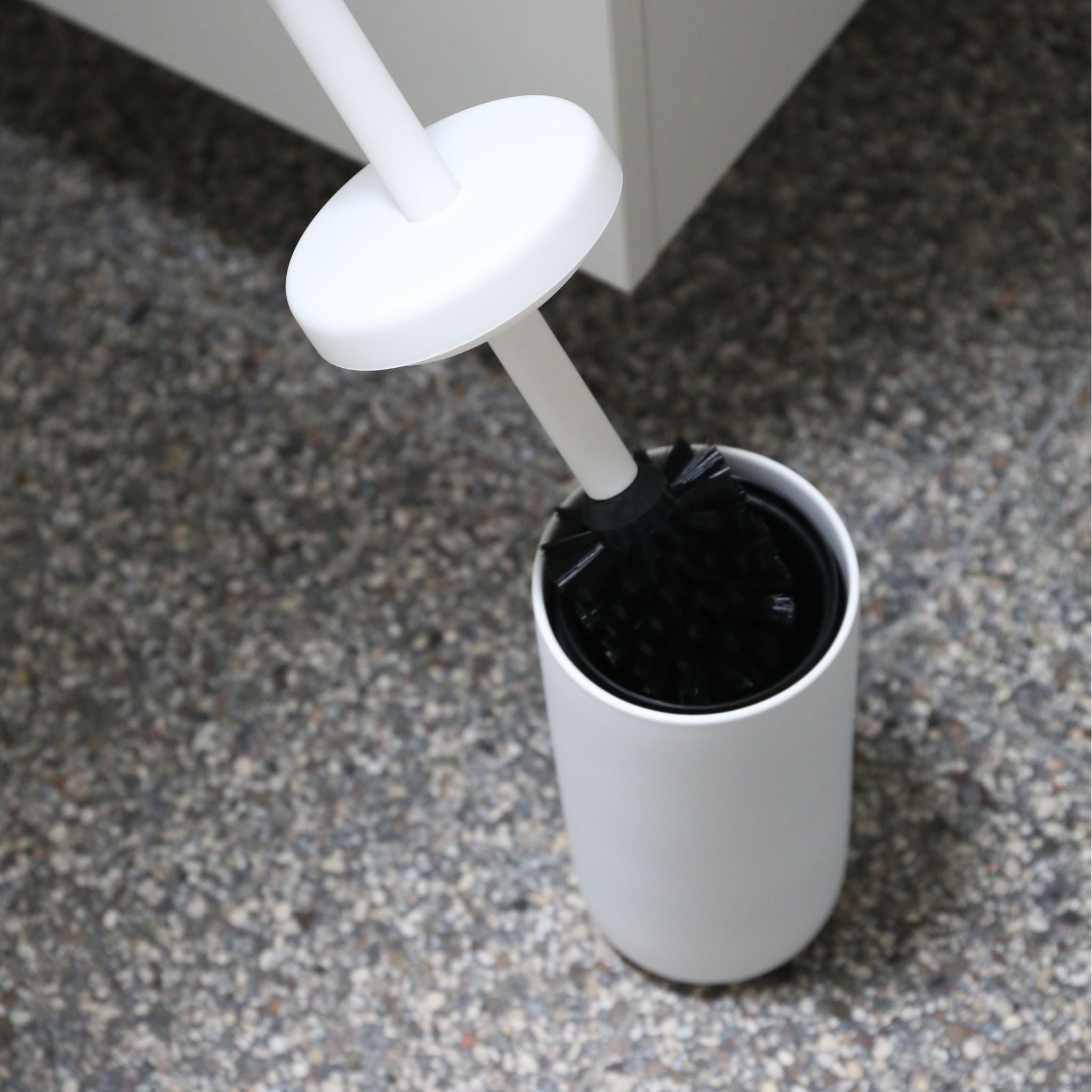 ZONE DENMARK Ume Toilet Brush - White | Modern Bathroom Cleaning Tool for Home & Office Use